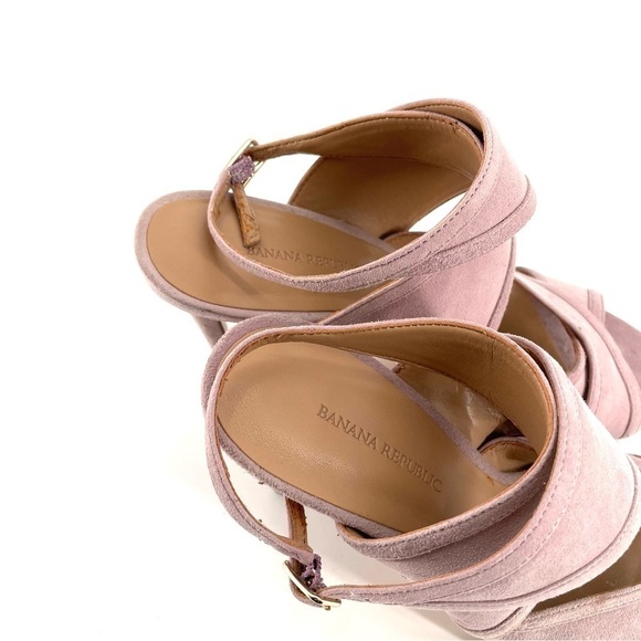 Banana Republic NEW Lavender Suede Jacee Heel - Picture 5 of 7